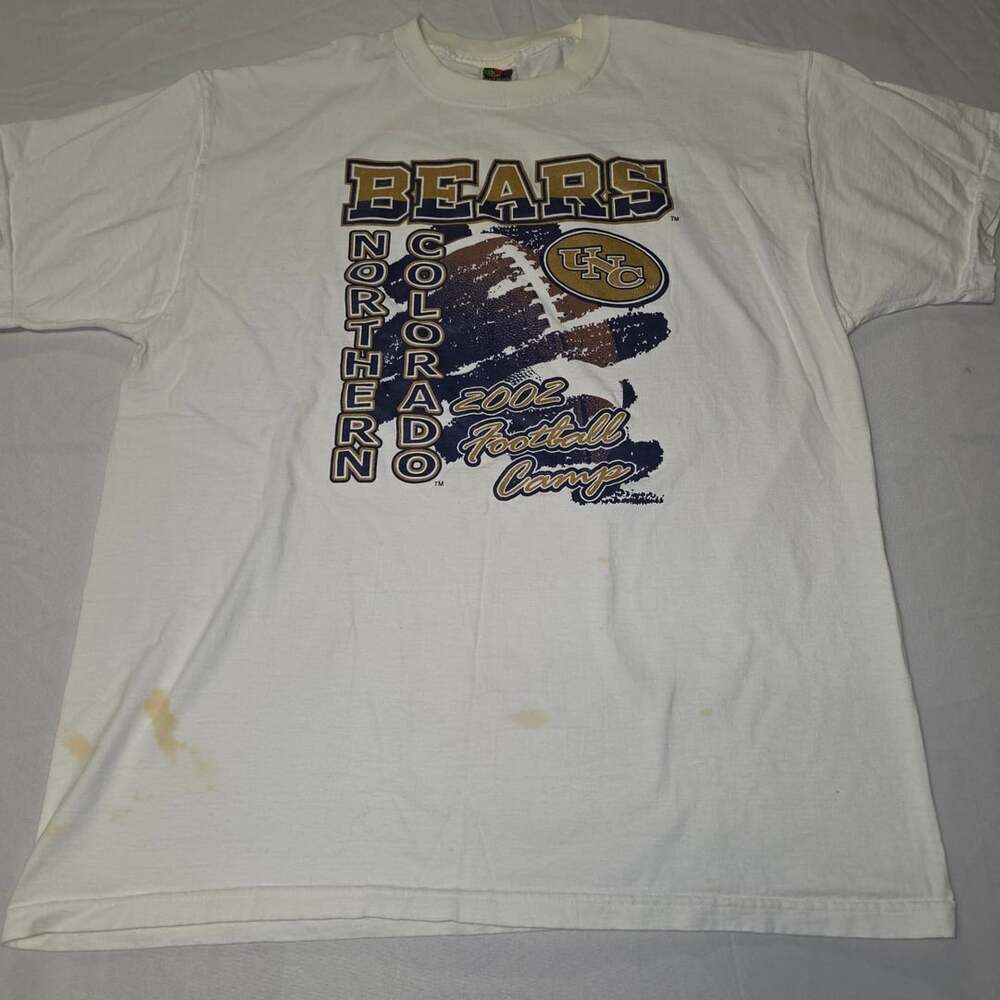Vintage 2002 Northern Colorado Bears Football Camp T-Shirt XL
